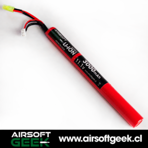 Batería 11.1v 3.000mAh Lápiz Tamiya Litio Valkiria